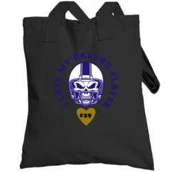 I Love My Player Marlon Humphrey Baltimore Football Team Fan Totebag