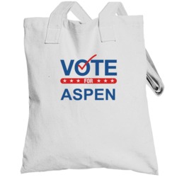 Vote For Election School Work Politics Aspen Totebag