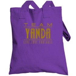 Live Love Football Marshal Yanda Baltimore Football Team Fan Totebag