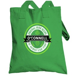 O'connell Beer Stout Label Drink Irish Name St Patricks Day Totebag