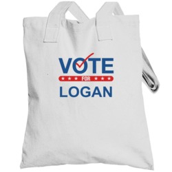 Vote For Election School Work Politics Logan Totebag