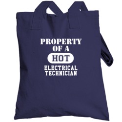 Property Of A Hot Electrical Technician Funny Job Totebag