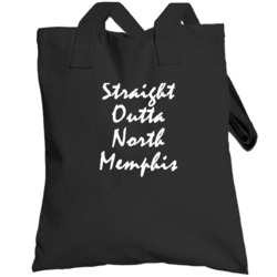 North Memphis Michigan Straight Outta Hip Hop Parody Totebag
