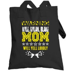 Warning Mom Funny Sports And Hobbies Customizable Totebag