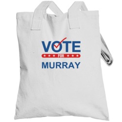 Vote For Election School Work Politics Murray Totebag