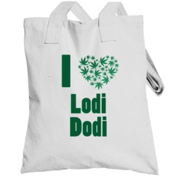 I Heart Lodi Dodi Cannabis Strain Totebag