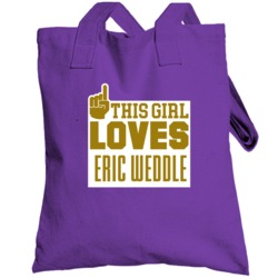 This Girl Loves Eric Weddle Baltimore Football Team Fan Totebag