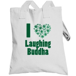 I Heart Laughing Buddha Cannabis Strain Totebag
