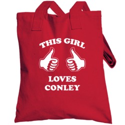 This Girl Loves Conley Name Totebag