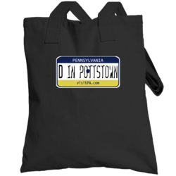 Pennsylvania Custom City License Plate Customizable Totebag