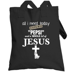 And Jesus Funny Drinking Totebag