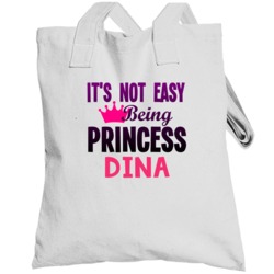 Its Not Easy Being Princess Name Customizable Totebag