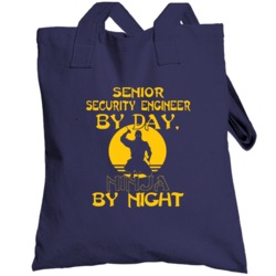 By Day Ninja By Night Funny Totebag