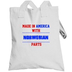 Made In America With Norwegian Parts Nationality Totebag