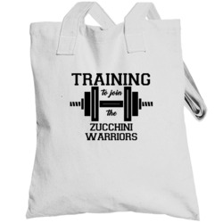 Training To Join The Zucchini Warriors Workout Totebag
