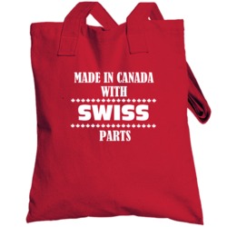 Made In Canada With Swiss Parts Nationality Totebag