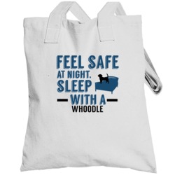 Feel Safe Sleep With A Whoodle Funny Totebag