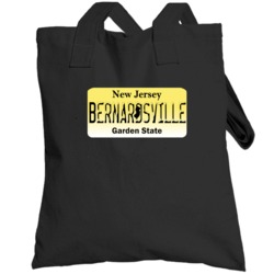 New Jersey Custom City License Plate Customizable Totebag