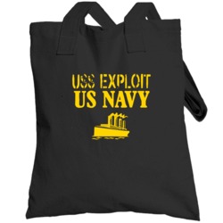 Uss Exploit Us Navy Ship Crew Boat Totebag