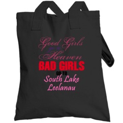 South Lake Leelanau Michigan Good Girl Bad Girl Heaven Totebag