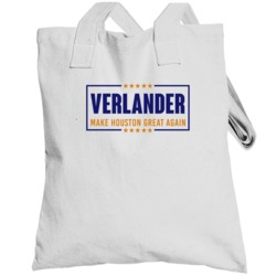 Justin Verlander Make Houston Baseball Great Again Fan Totebag
