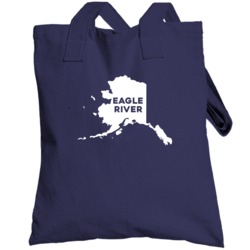 Eagle River Alaska Custom City Patriotic Usa Totebag
