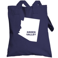 Green Valley Arizona Custom City Patriotic Usa Totebag