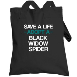 Black Widow Spider Save A Life Adopt An Animal Totebag
