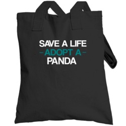 Panda Save A Life Adopt An Animal Totebag