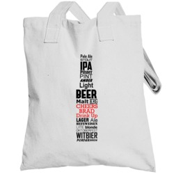 Brad Cheers Drink Up Beer Bottle Fun Totebag