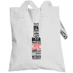 Rick Cheers Drink Up Beer Bottle Fun Totebag