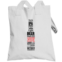 Willie Cheers Drink Up Beer Bottle Fun Totebag