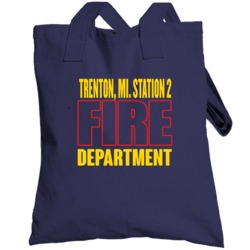 Fire Department Personalized City Customizable Totebag