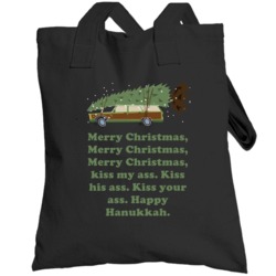 Kiss Your Ass National Lampoons Christmas Vacation Wagon Gift Totebag