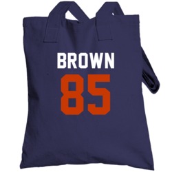 Jersey Back Daniel Brown Chicago Football Team Fan For Navy Totebag