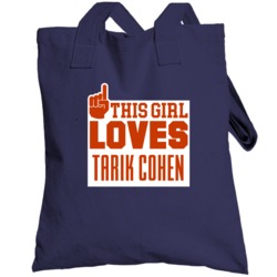 This Girl Loves Tarik Cohen Chicago Football Team Fan Totebag