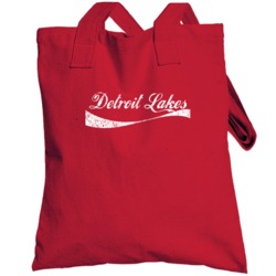 Detroit Lakes Minnesota Cola Parody City Cool Worn Look Totebag