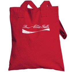 St Croix Falls Wisconsin Cola Parody City Cool Worn Look Totebag