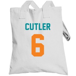 Jersey Back Jay Cutler Miami Football Team Fan For White Totebag