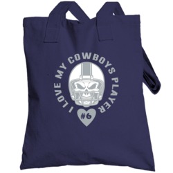 I Love My Player Chris Jones Dallas Football Team Fan Totebag