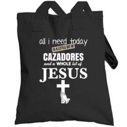 And Jesus Funny Drinking Totebag