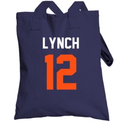Jersey Back Paxton Lynch Denver Football Team Fan For Navy Totebag