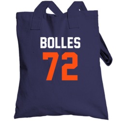 Jersey Back Garett Bolles Denver Football Team Fan For Navy Totebag
