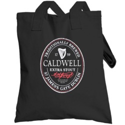 Irish Beer Label St Patricks Day Guinness Parody Grunge Totebag