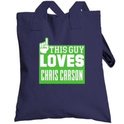 Chris Carson This Guy Loves Seattle Football Sports Athlete Totebag