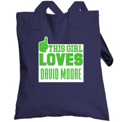 David Moore This Girl Loves Seattle Football Sports Athlete Totebag
