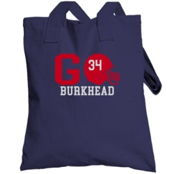 Rex Burkhead # 34 Go Player New England Football Sports Fan Totebag