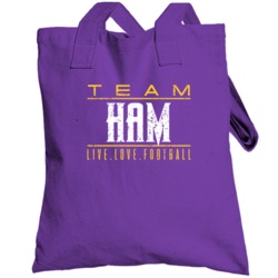 Cj Ham Live Love Minnesota Football Sports Athlete Totebag