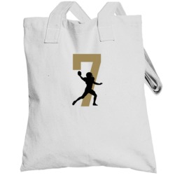 Taysom Hill # 7 Silhouette Player New Orleans Football Sports Fan Tote