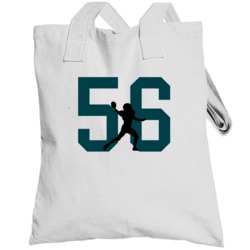 Chris Long # 56 Silhouette Player Philadelphia Football Sports Fan Tot